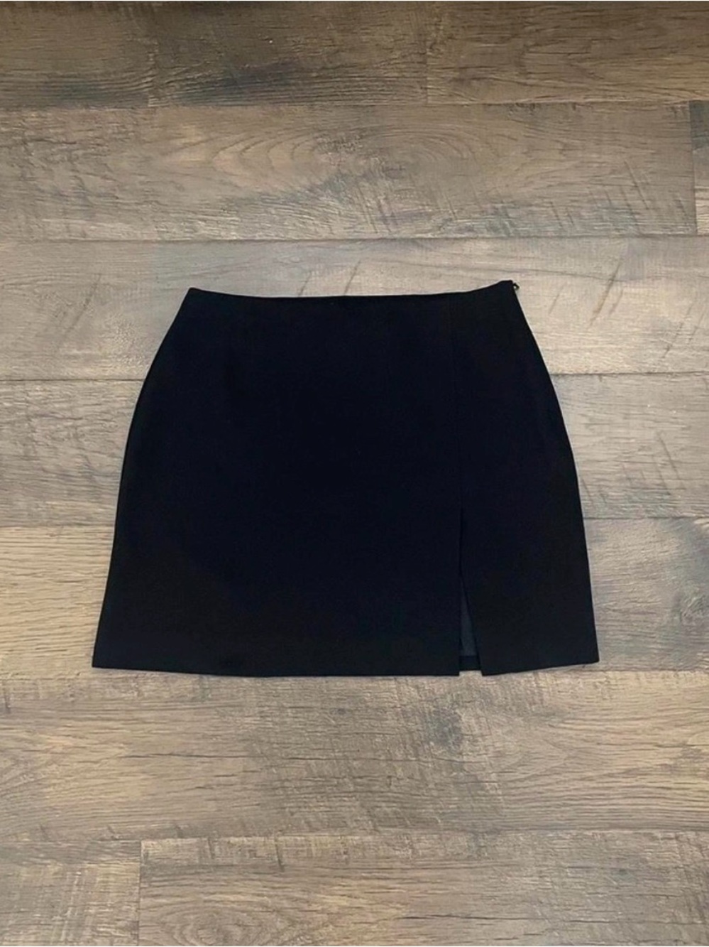 Vintage Esprit Black Mini Skirt with Side Slit
